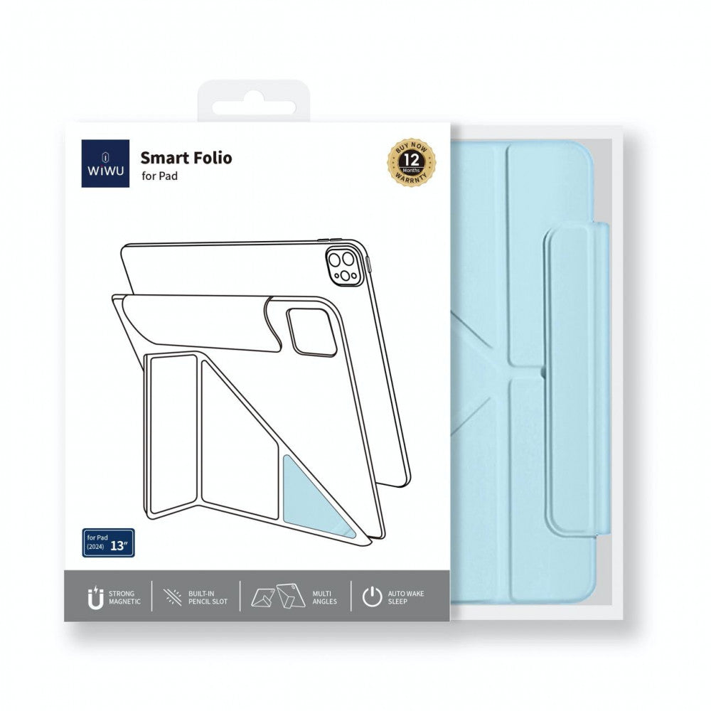 WiWU Smart Folio iPad Case — iPad Pro 11" (2024) — Gray