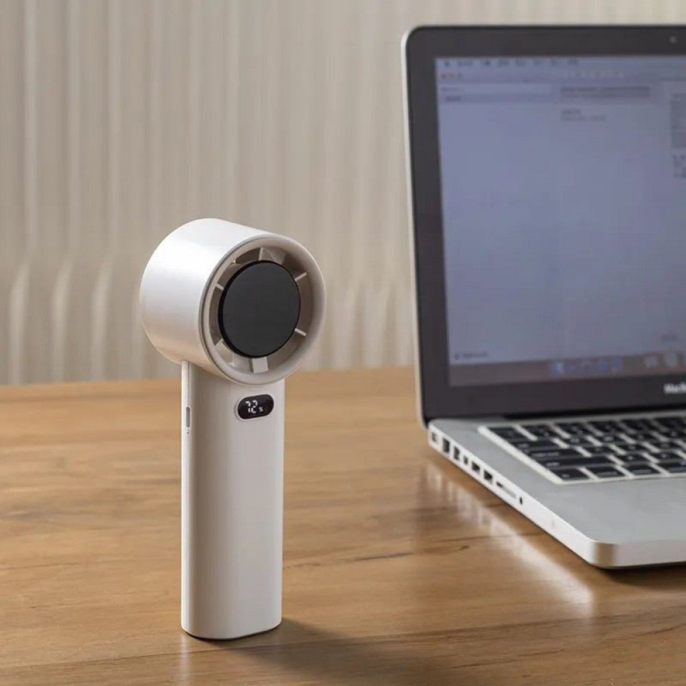 Портативный мини вентилятор WT-K38 - 3600 mAh — Silver