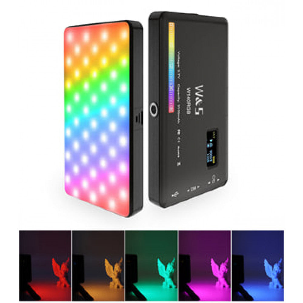 Накамерный видеосвет LED RGB — W140