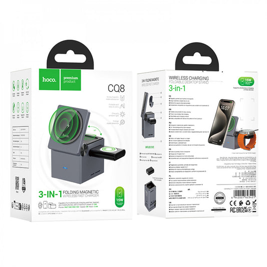 Magnetic Wireless Charger 3 in 1 - Hoco CQ8