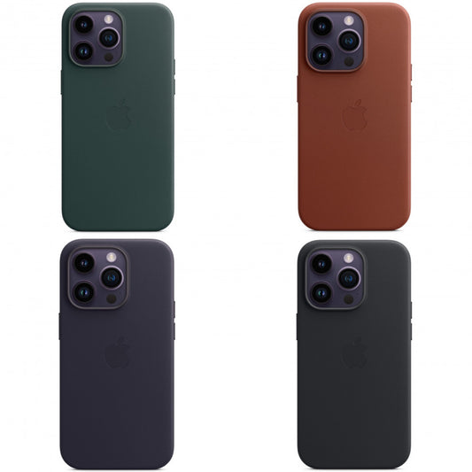 Накладка Чохли Leather Case With Magsafe iPhone 15 Pro - Evergreen