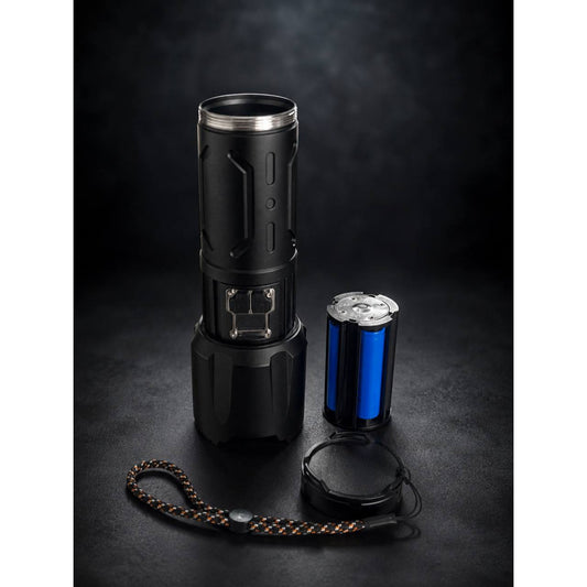 Фонарь ручной аккумуляторный с индикатором заряда, Zoom, USB - C, Power Bank — SY-2406