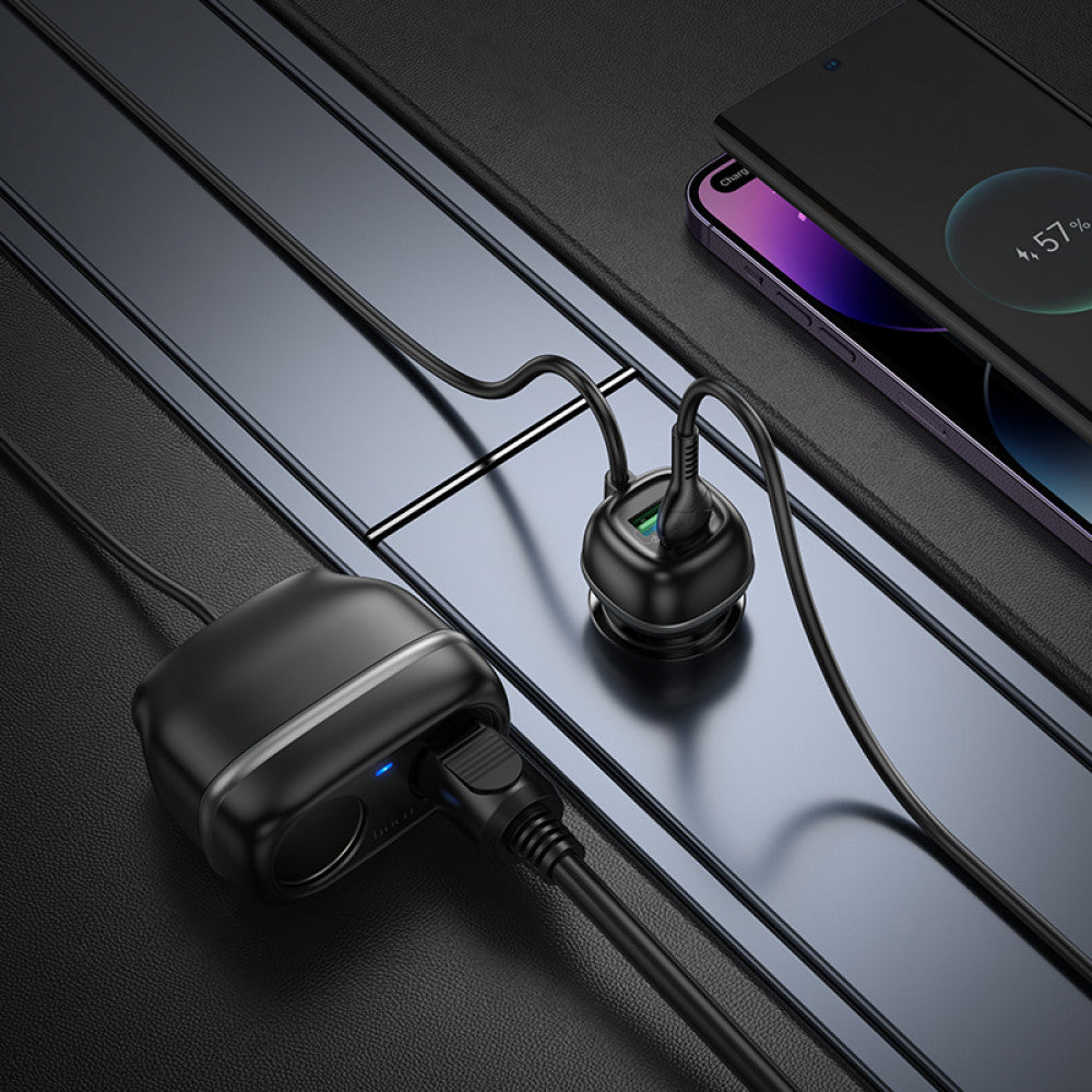 Разветвитель прикуривателя | 2S | 1P | 1U — Hoco Z59