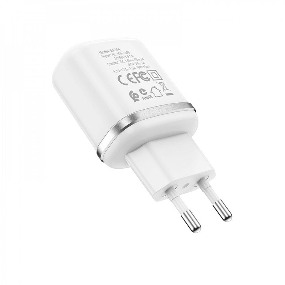 Зарядное устройство Home Charger | 18W | QC3.0 | USB C Cable (1m) Borofone BA36A