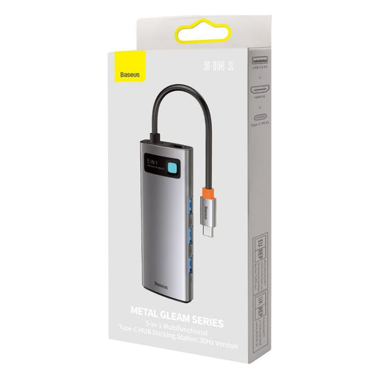 Baseus (WKWG020013) Metal Gleam Series 5-in-1 Multifunctional Type-C