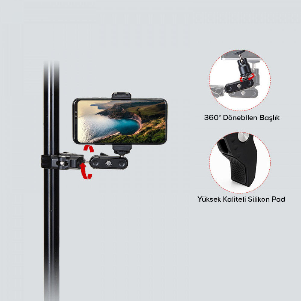 Кріплене краб для LED лампи, камери, фотоапарата, GoPro Jmary SR-56