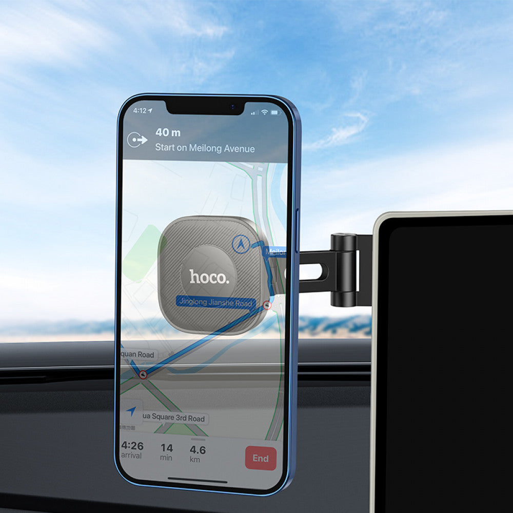 Car Holder Hoco H4 Mike magnetic car mount(center console) — black