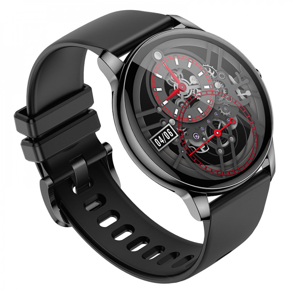Smart Sports Watch Hoco Y10 AMOLED - Bright Metal Gray