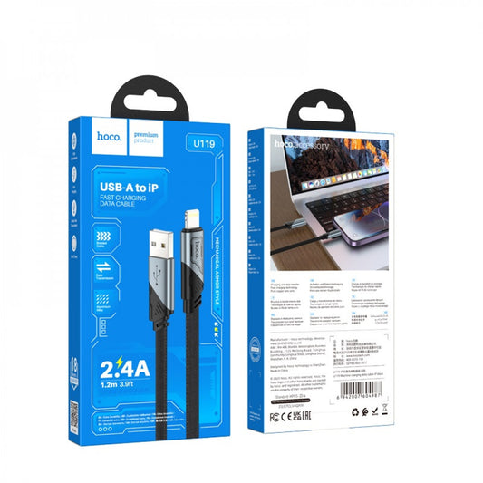Cable Lightning 2.4A (1.2m) — Hoco U119