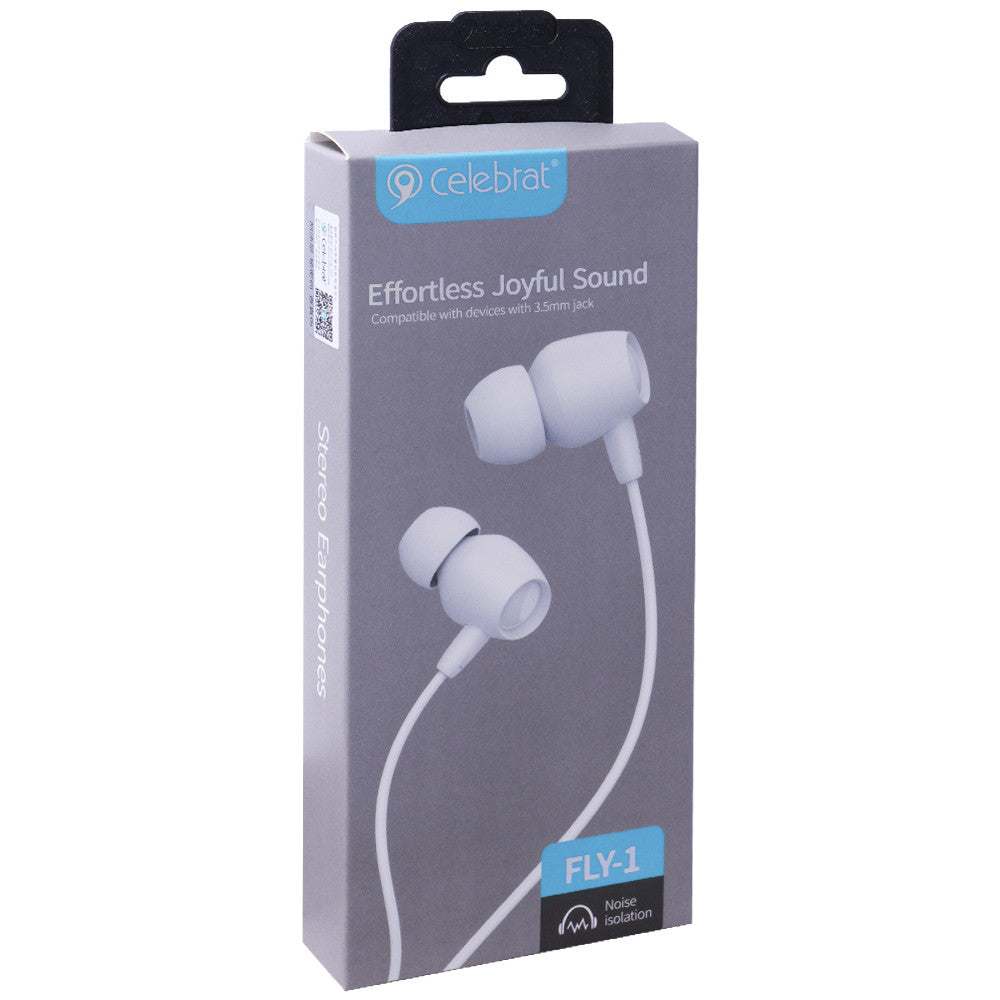 Навушники з мікрофоном 3.5mm Celebrat Fly-1 — Red