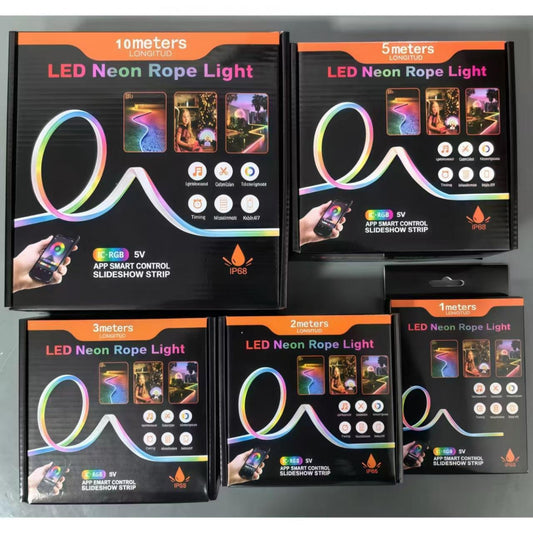 LED лента RGB Neon Rope 10м c пультом 5V