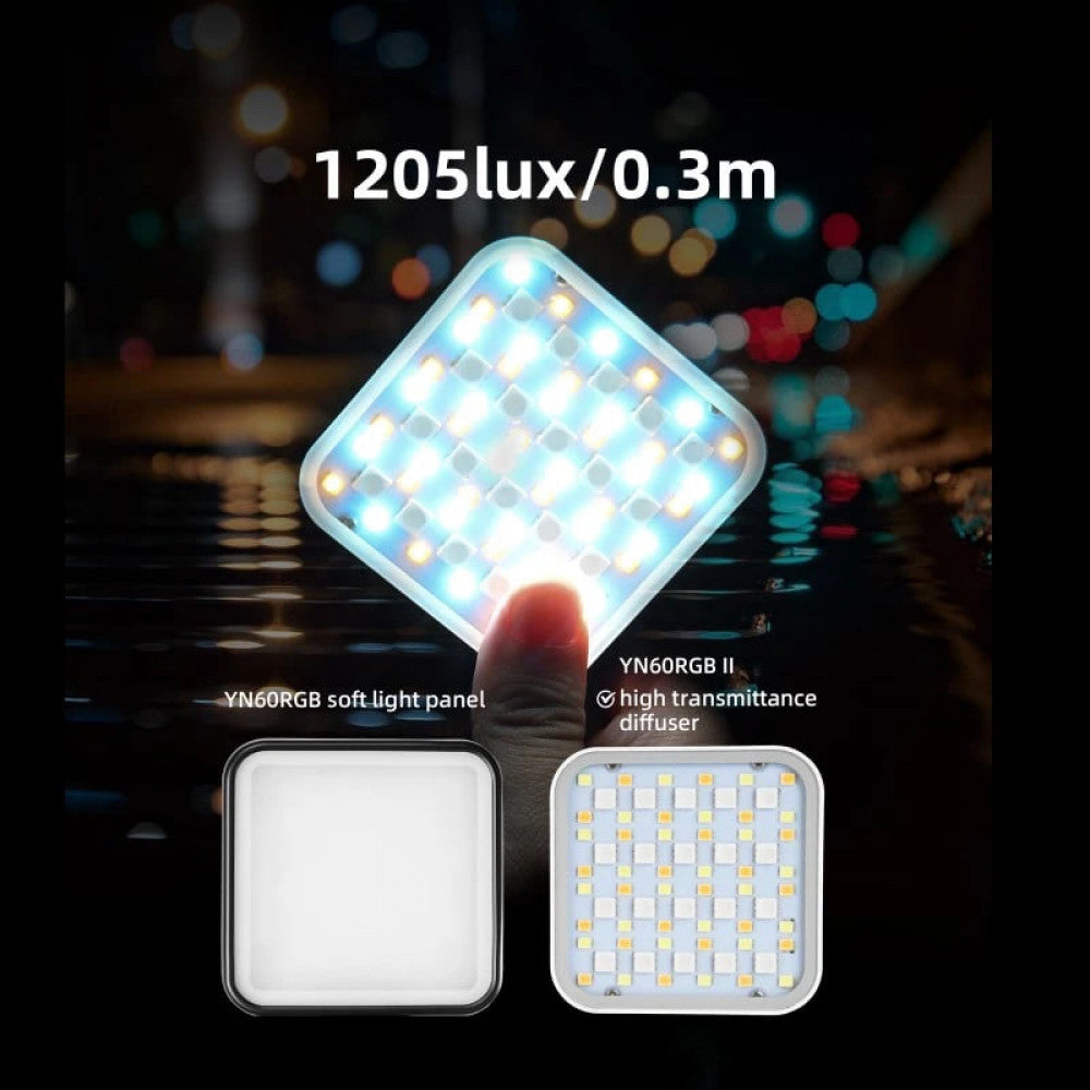 Лампа відеосвітло LED YN60 RGB II - Black