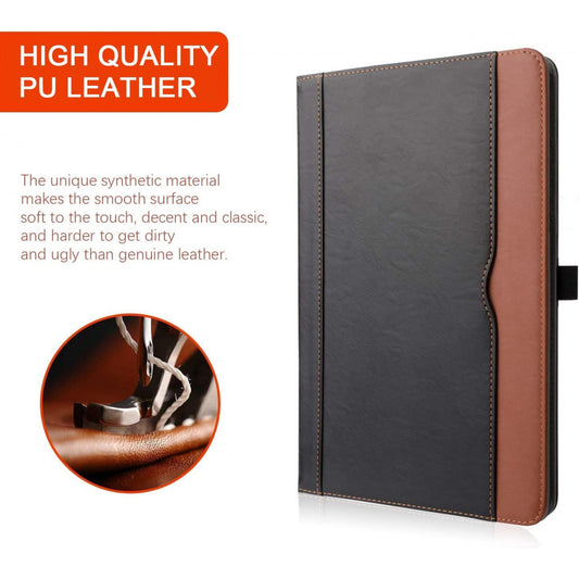 Leather Book Case — Samsung Tab A 7 2020 (10,4) — Black