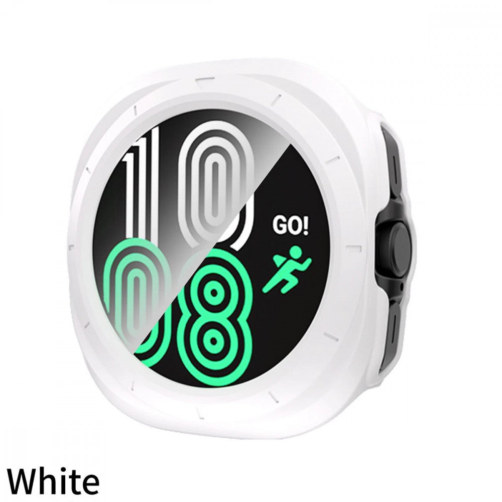 Чехол с защитным стеклом PC Glass Watch 7 47 mm — White