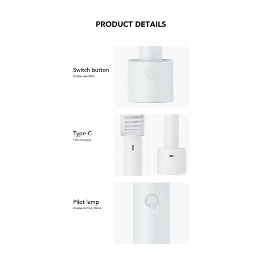 Портативный мини вентилятор WT-F69 White - 2000 mAh