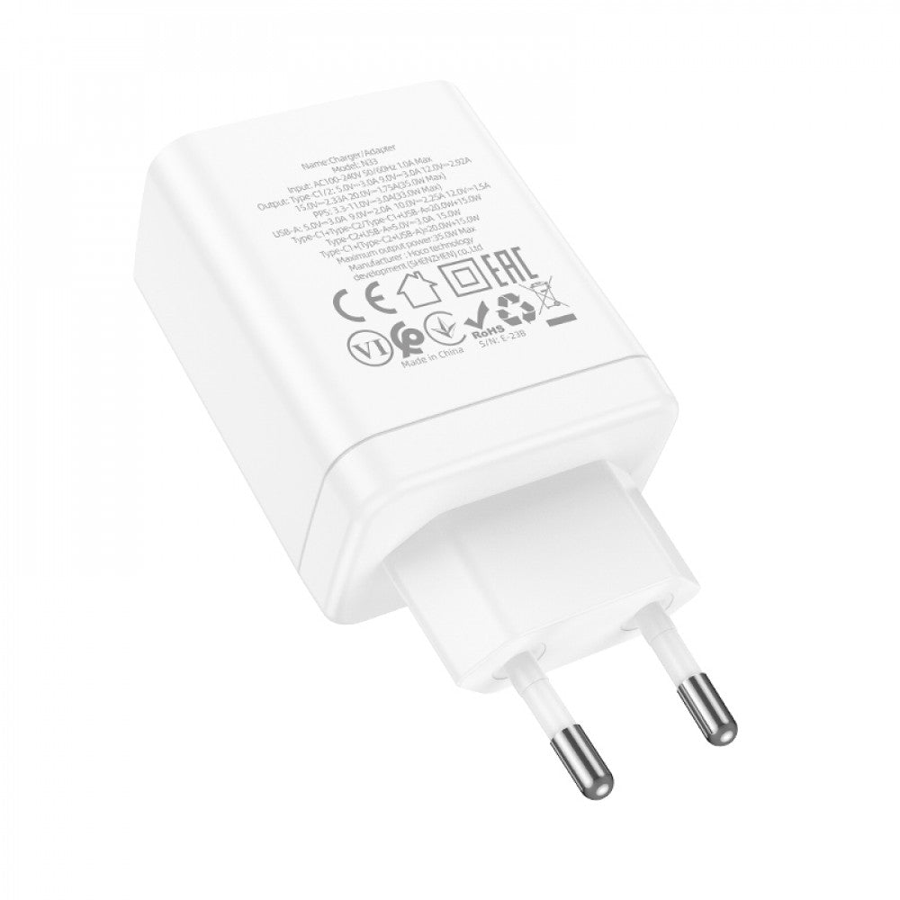 Универсальное зарядное устройство Home Charger 35W 2 PD QC3.0 Hoco N33 на три порта