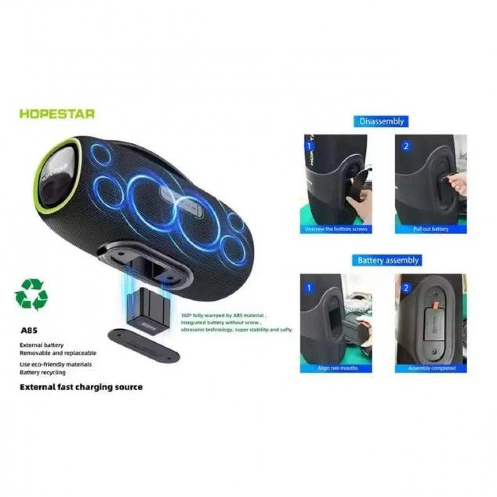 Портативна колонка Hopestar A85 400W — Black