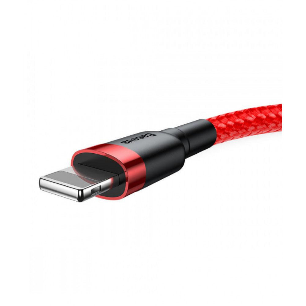 Кабель Lightning 2.4A (0.5m) Baseus (CALKLF-A) Cafule Series — CALKLF-A09 Red + Red
