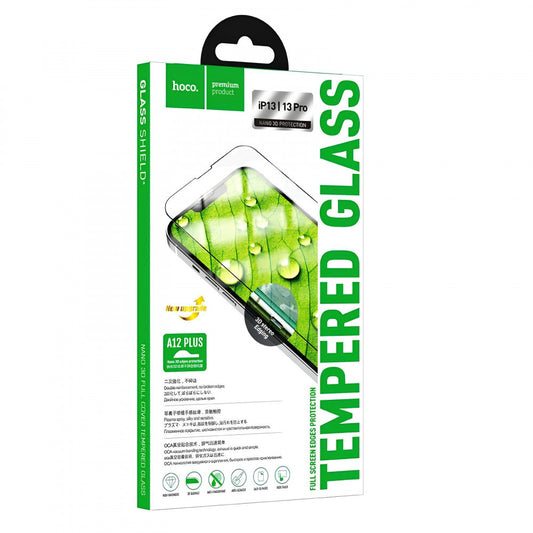 Захисне скло Hoco A12 Plus 3D full screen iPhone 13 mini 5.4" — Black