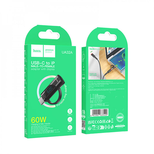 Adapter USB C Lightning — Hoco UA32A — Black