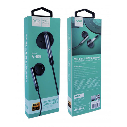 Навушники з мікрофоном 3.5mm Veron VH06 — Black
