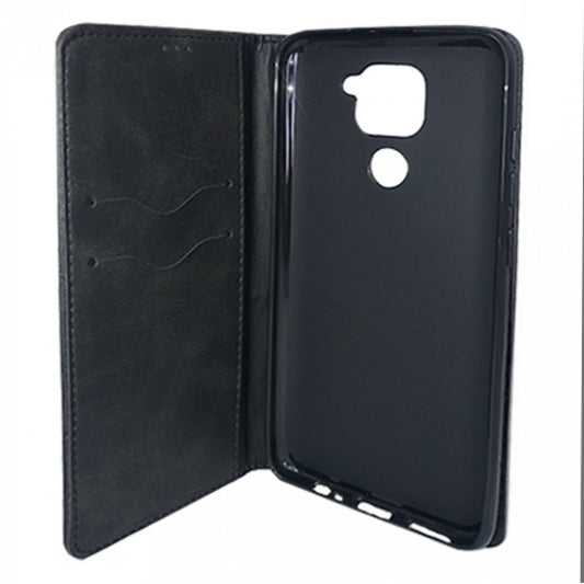 Leather Book Case Xiaomi Redmi Note 9/Redmi 10X — Black
