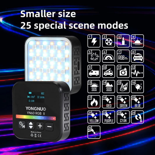 Лампа відеосвітло LED YN60 RGB II — White