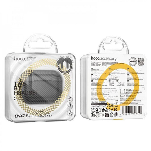 Bluetooth гарнітура TWS Hoco EW47 Plus — Black