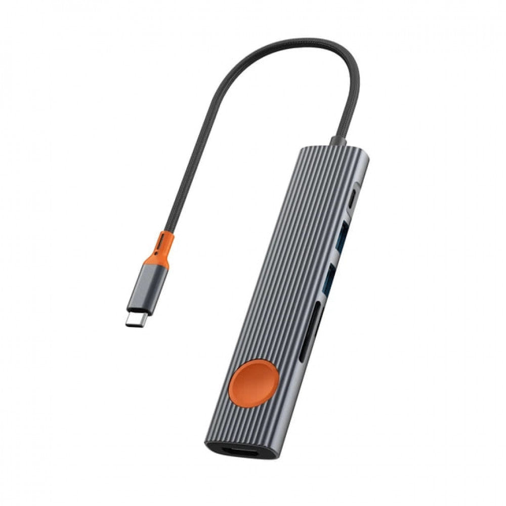 USB-концентратор WiWU Travelling Wi-HB007, USB-C, 7 портов USB.