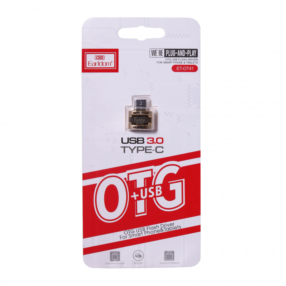 Adapter OTG USB C до USB Earldom ET-OT41 — Gold