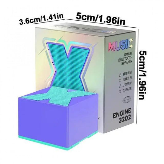 Mini Bluetooth Speaker - sound colorful luminous - X1 комплект 2 шт