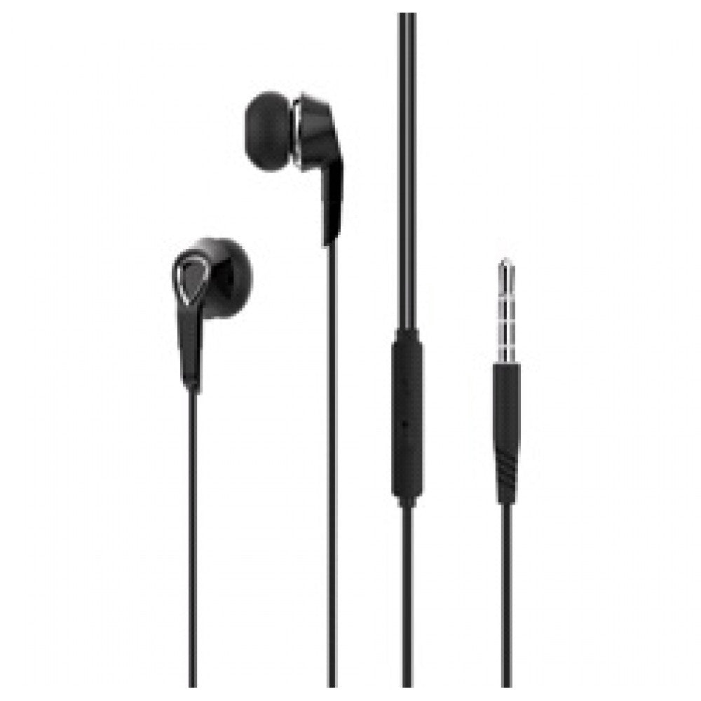 Навушники з мікрофоном 3.5mm Viva HV12 - Black