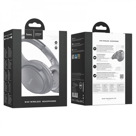 Bluetooth Headphones Hoco W40 - Gray