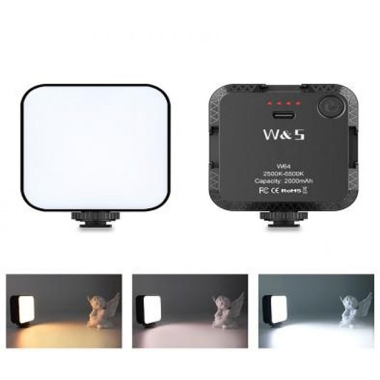 Лампа відеосвітло LED W64 6W LED 64pcs color 2500-6500K CRI 95+ Battery 2000mAh