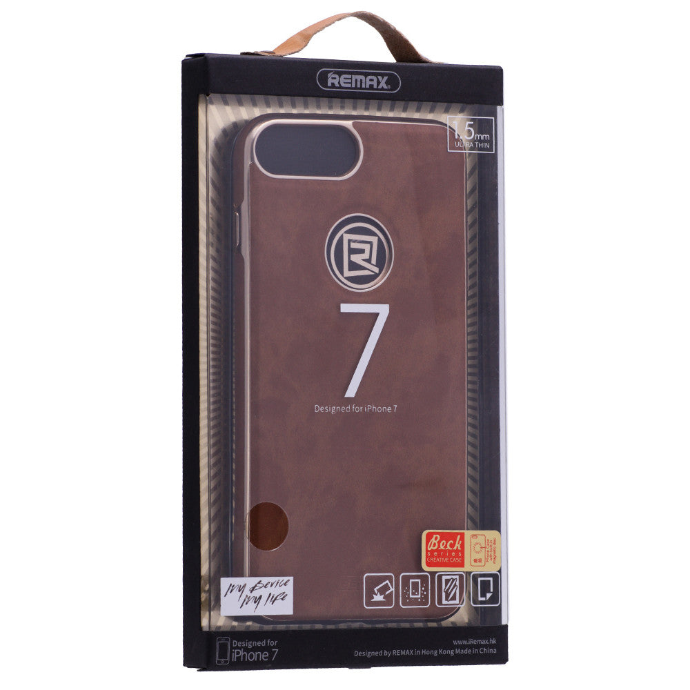 Накладка Чехлы Remax Beck Series Creative Case — iPhone 7 ; 8 — Brown