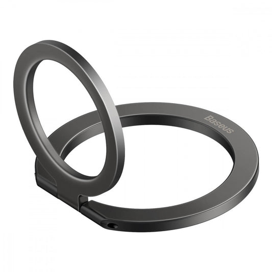 Foldable Metal Ring Stand — Baseus (SUCH0000) Halo Series ( Single-ring — SUCH000013 Grey