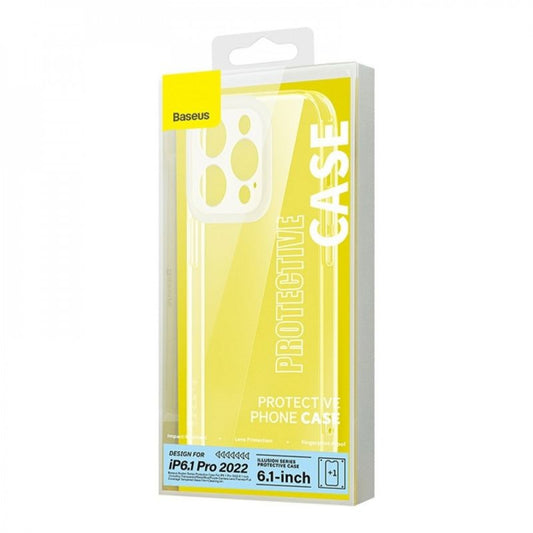 Накладка Чохли Baseus (ARHJ000102) Illusion Series Protective Case для iP 14 Pro камери lens frames and full tempered glass screen Clear