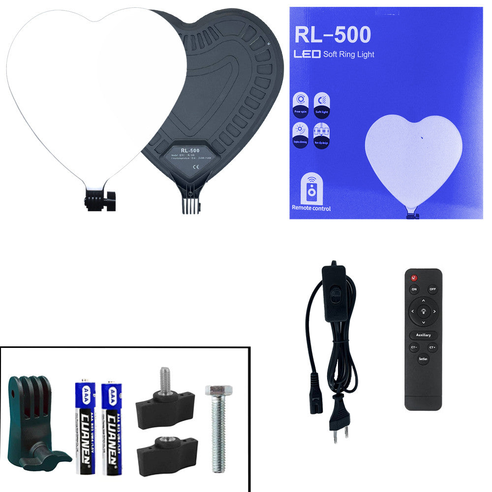 Лампа відеосвітло LED RL-500 \ світильник серце 30/32