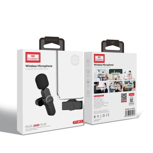Бездротовий мікрофон для телефону Earldom ET-MC3 Lightning