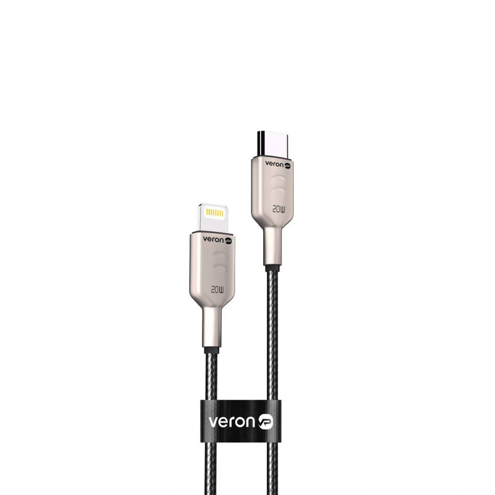 Кабель USB C to Lightning 20W PD (1m) Veron CL04 Nylon