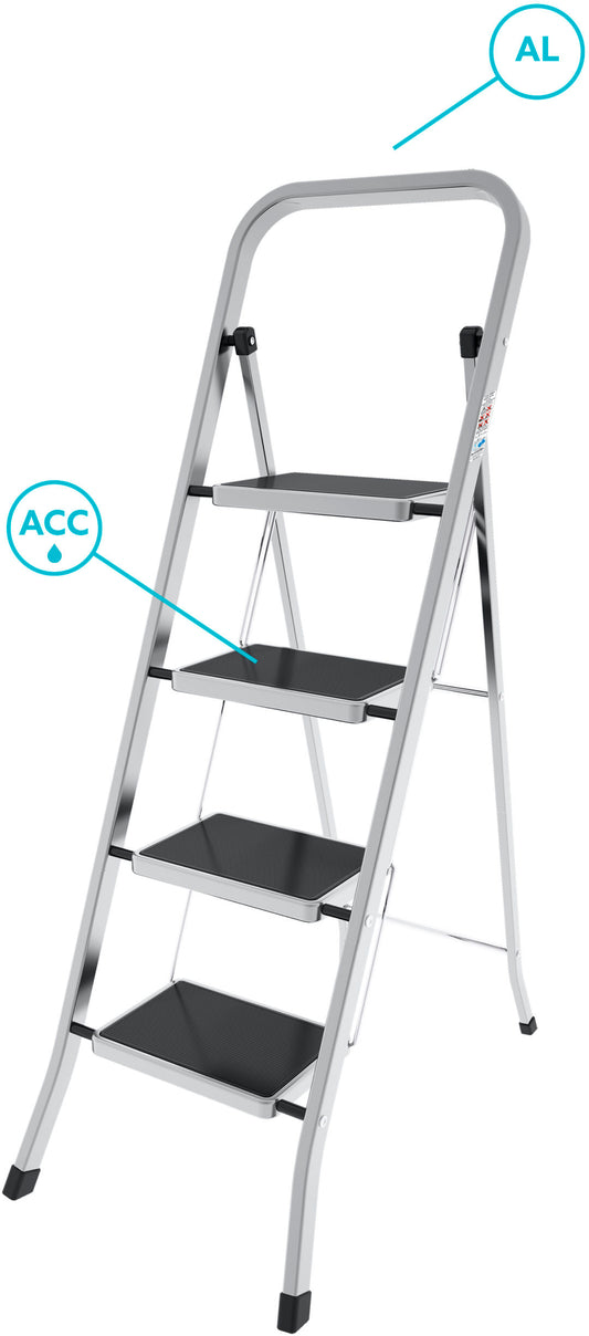Драбина Colombo Factotum Alu 4 щаблі (G110AT4W)