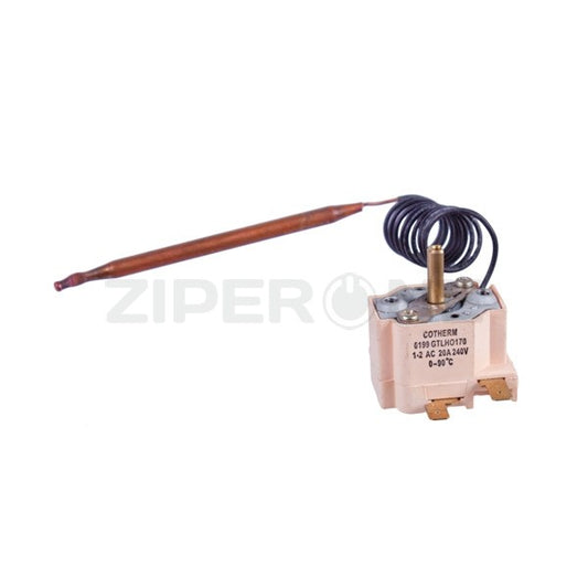 Термостат GTLH0407 20A 250V 90°C капиляр L630 2 клемы COTHERM Atlantic