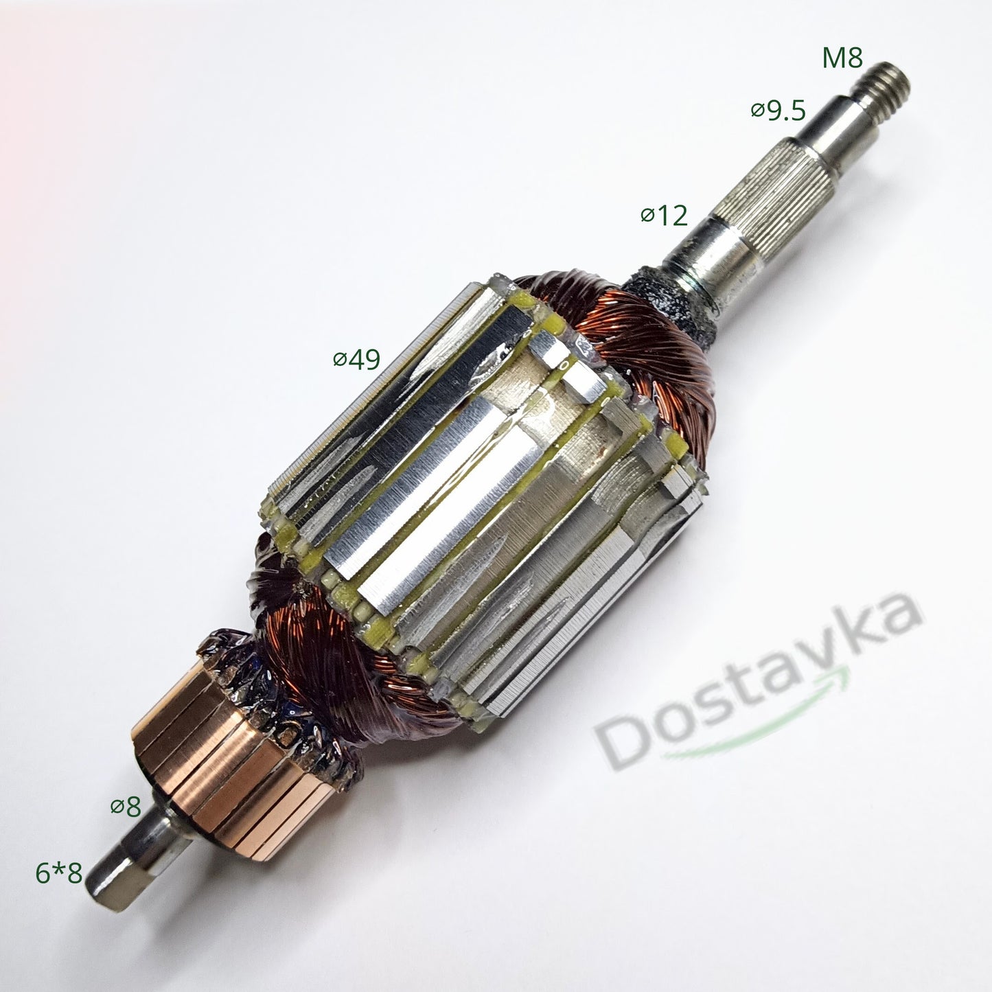 Якорь двигателя газонокосилки L170-110 d49 M8