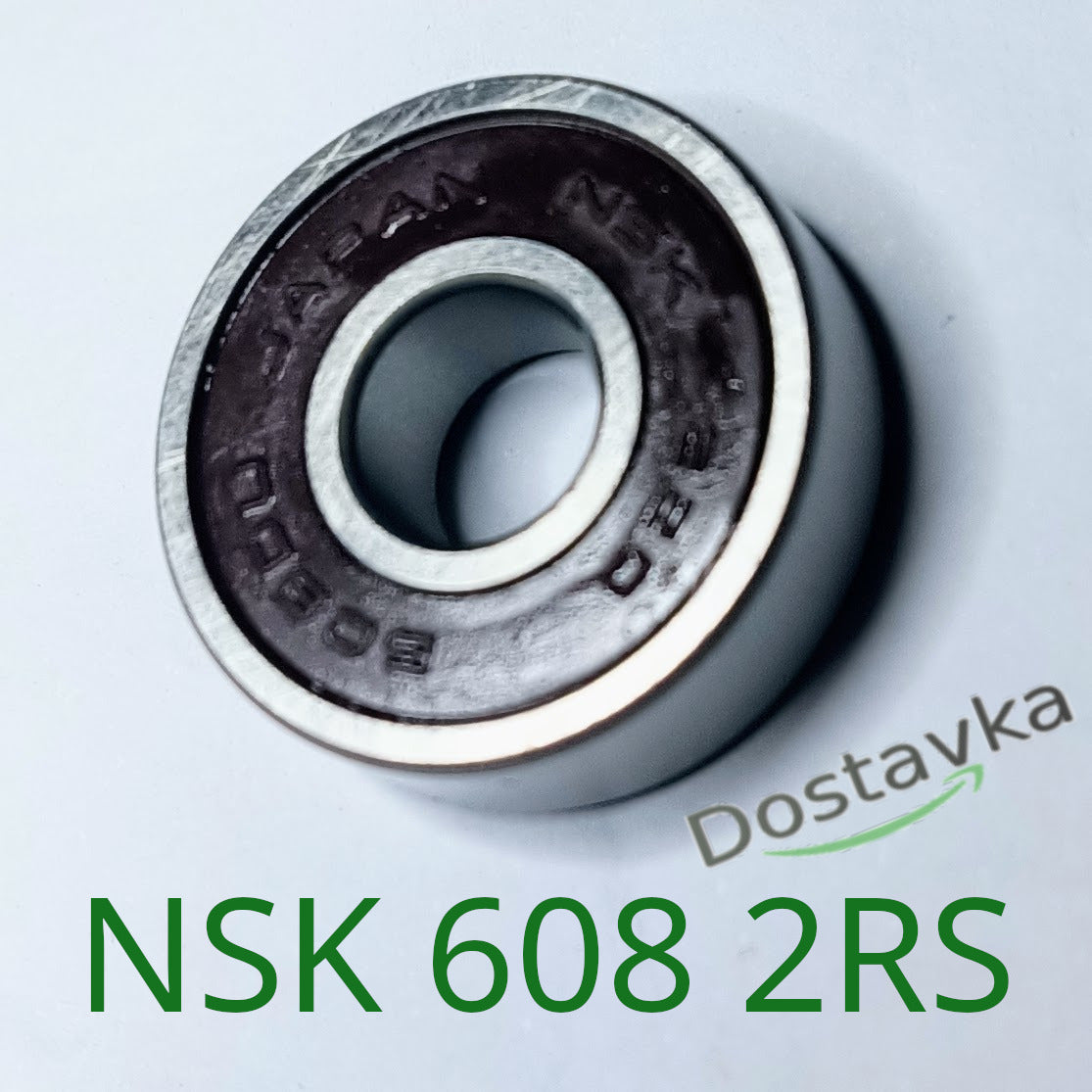 Шариковый подшипник NSK 608 2RS размером 22*8*7 мм