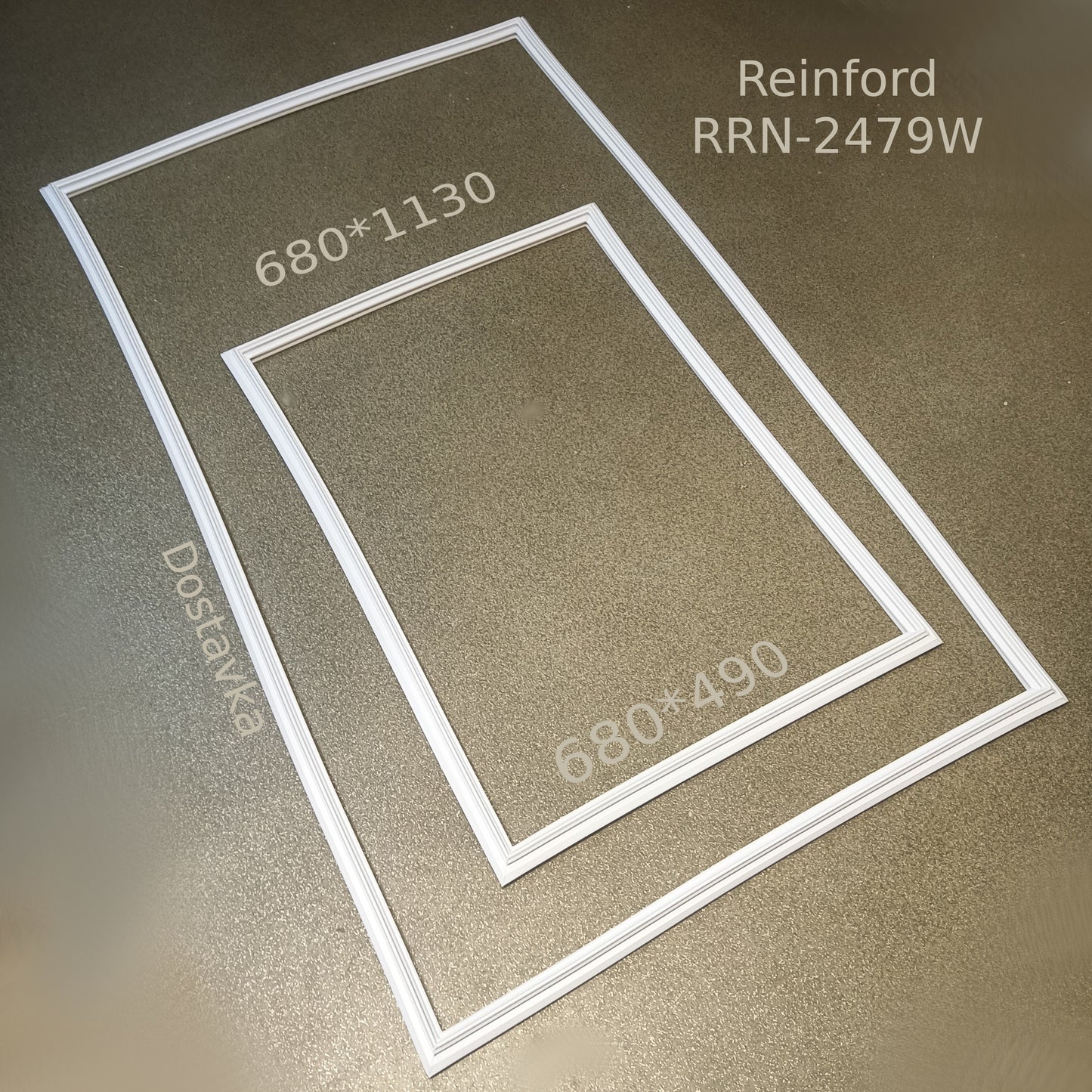 Уплотнения дверей 680*490 + 680*1130 холодильника Vestfrost/ Reinford RRN-2479W