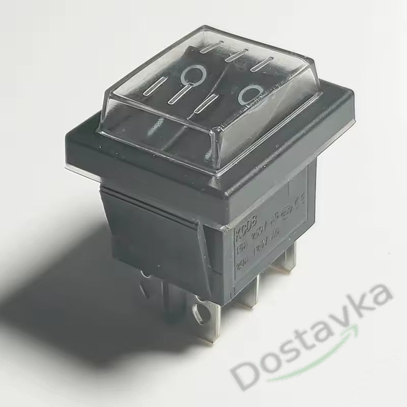 Двойной Универсальный Переключатель KCD4 на 16-20 Ампер (6 контактов)