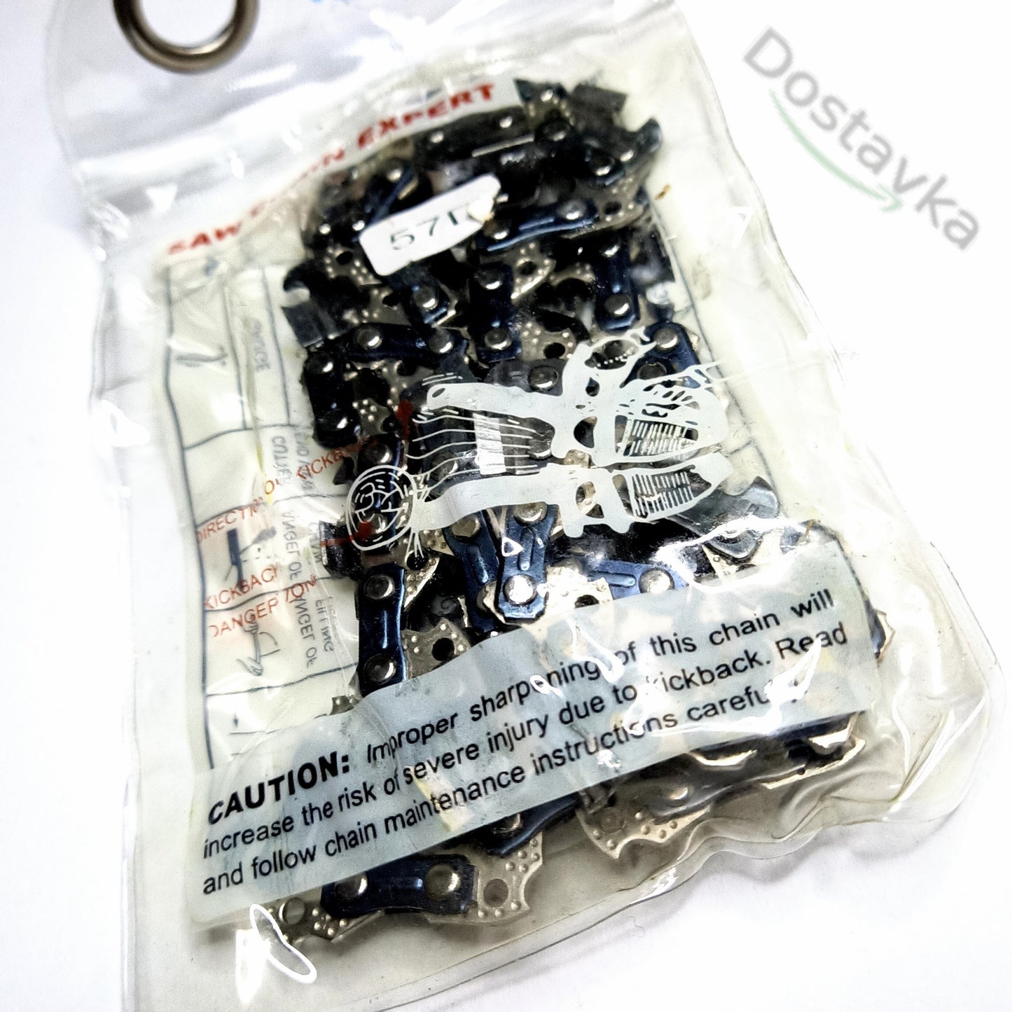 Пильний ланцюг 57 ланок, 28 зубів, крок 3/8 1.3мм на електропилу Темп, Craft-Tec