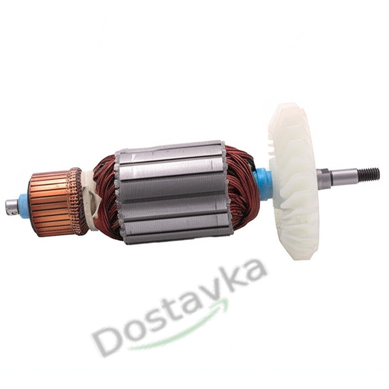 Якорь болгарки Einhell 230 NTN d54*L209-164 (шестерня на 9 на спилы) резьба 8