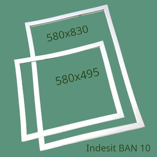 Комплект уплотнений для холодильника Indesit BAN 10 (580х830 + 580х495) (за панель)