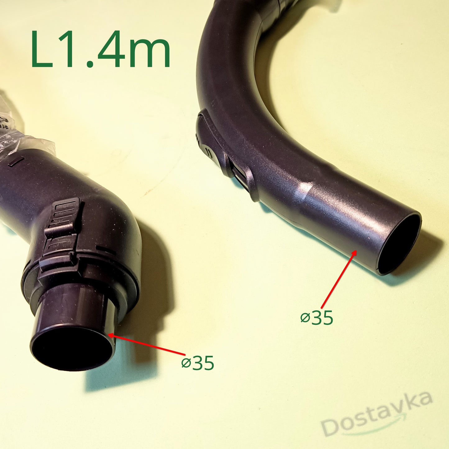 Шланг на пылесос D39 d35мм (в сборе, угловой адаптер)